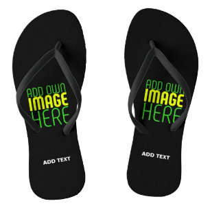 TONGS MODELE DE TEXTE D'IMAGE NOIRE SIMPLE ET MODIFIABLE
