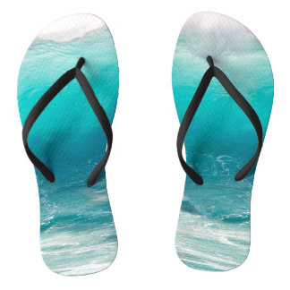 Tongs Modèle de vagues de surf personnalisé Ocean Flops