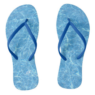 Tongs Modèle élégant Aqua Bleu Eau Sangles fines pour ad