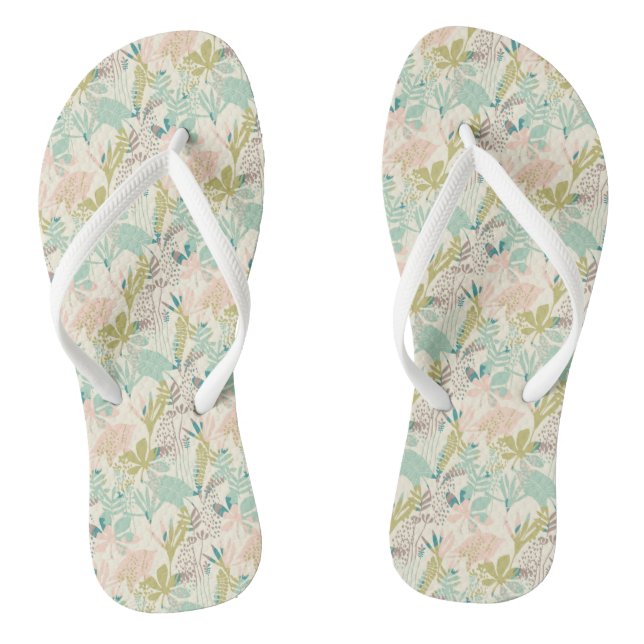 Tongs Modèle floral moderne (Semelle)