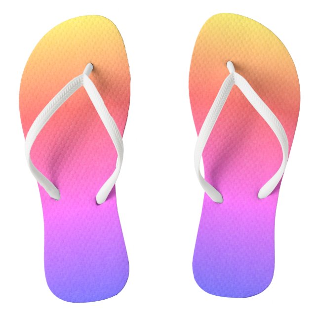 Tongs modernes en lin arc-en-ciel (Semelle)