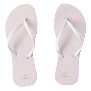 Tongs Monogram Blush Elegant Gold Minimum