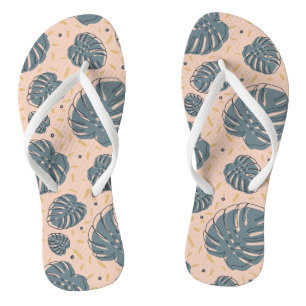 Tongs Monstère tropicale Boho