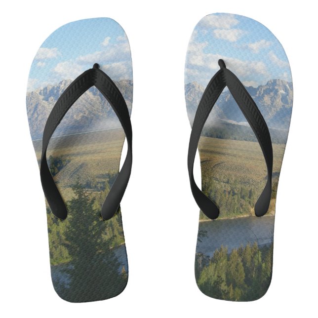 Tongs Montagnes et rivière de Jackson Hole (Semelle)