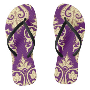Tongs Motif 4 de damassé
