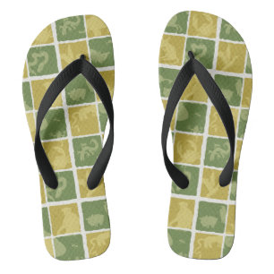 Tongs motif à thème zoo