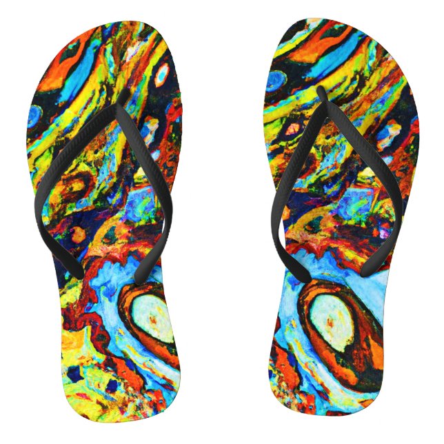Tongs Motif Abstrait Époustouflant (Semelle)