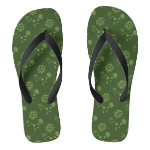 Tongs Motif Aquatic Green Algae Dot