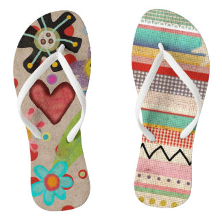 Tongs Motif artisanal