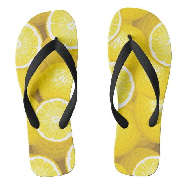 Tongs Motif au citron 2 (Semelle)