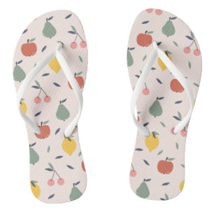 Tongs Motif aux fruits mignons