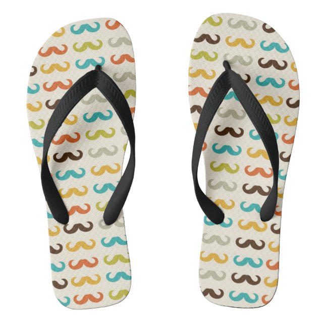 Tongs Motif avec la moustache (Semelle)