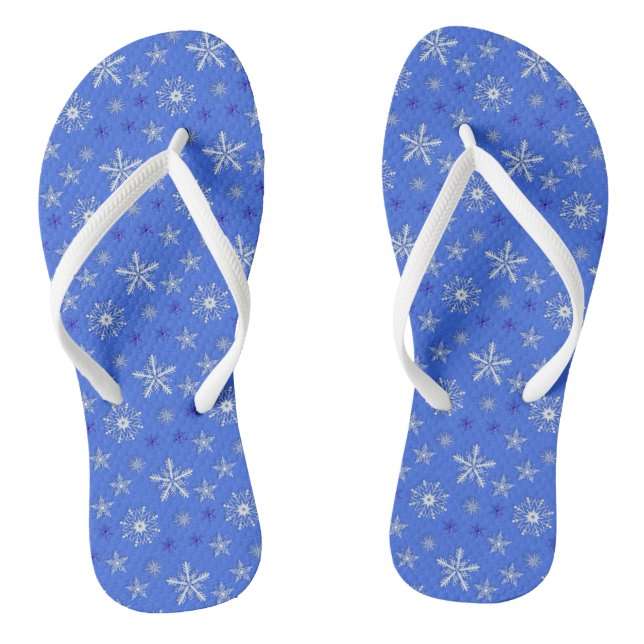 Tongs motif bleu de vacances de Noël (Semelle)