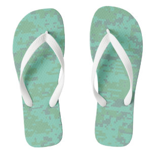 Tongs Motif Camo numérique Minty