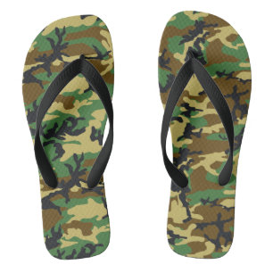 Tongs Motif Camo Woodland