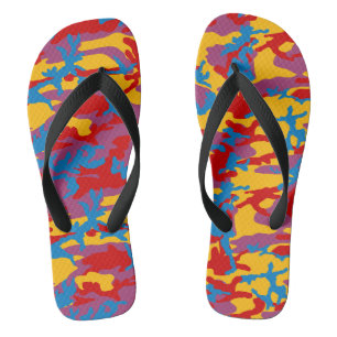 Tongs Motif camouflage gras