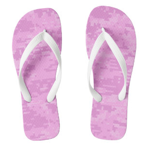 Tongs Motif camouflage numérique Pink Lady