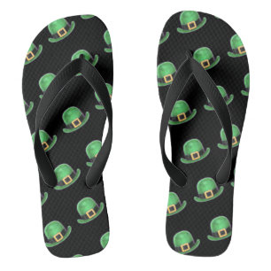 Tongs Motif Casquette du Derby Vert de la Saint Patrick