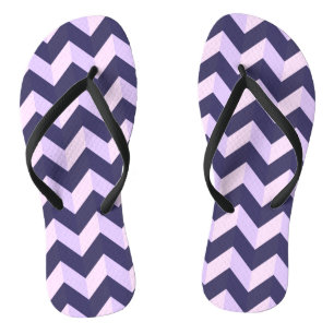 Tongs Motif Chevron Violet