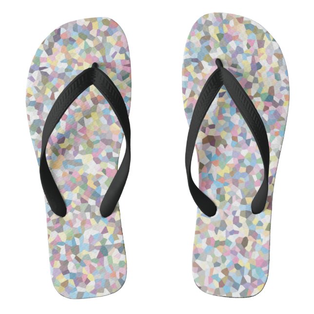 Tongs Motif Coloré Cristal (Semelle)