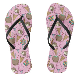 Tongs Motif crème glacée motif Lollies lollipop 26