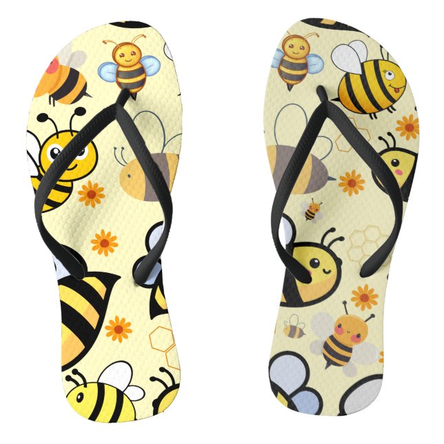 Tongs Motif d'abeilles : Un design étonnant inspiré du m (Semelle)