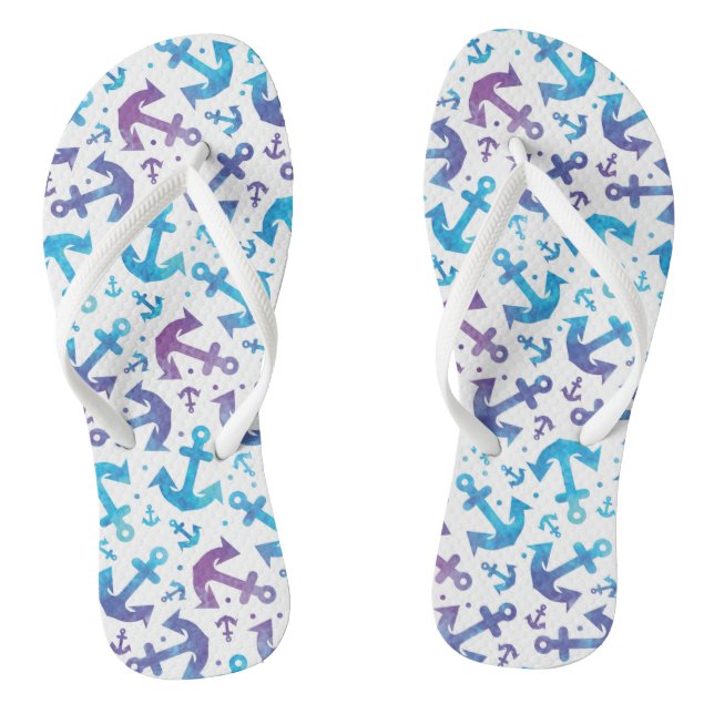 Tongs Motif de Ancre Tie Dye 2 (Semelle)