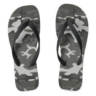 Tongs Motif de Camouflage gris, Motif militaire, Armée