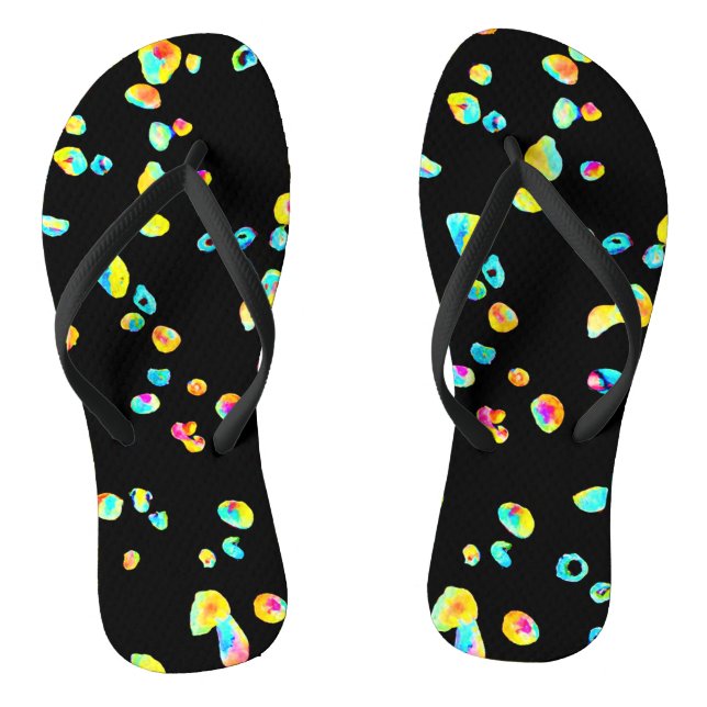 Tongs Motif de couleur animé (Semelle)