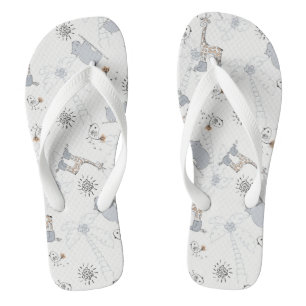 Tongs motif de doodle 2