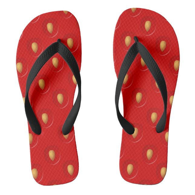 Tongs Motif de fraise (Semelle)