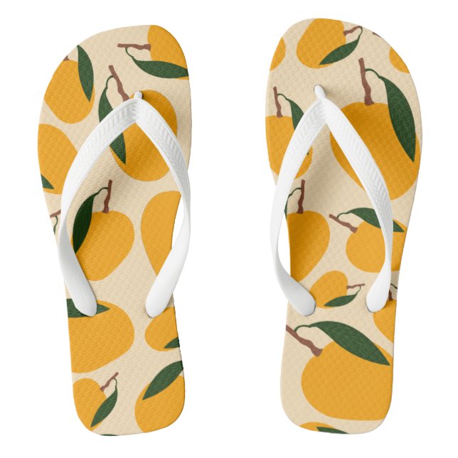 Tongs Motif de fruits d'été Mango (Semelle)