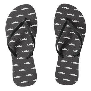 Tongs Motif de hippie de moustache