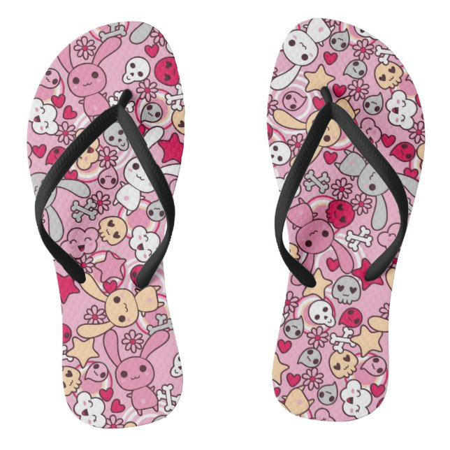 Tongs motif de Kawaii (Semelle)