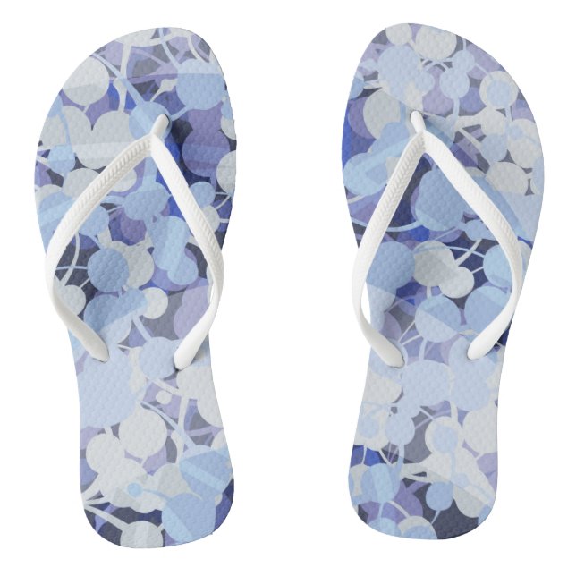Tongs Motif de microbe pourpre (Semelle)