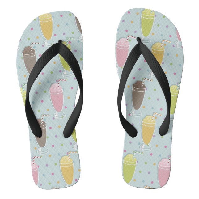 Tongs Motif de Milkshake (Semelle)
