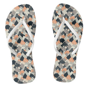 Tongs Motif de montagne de style scandinave