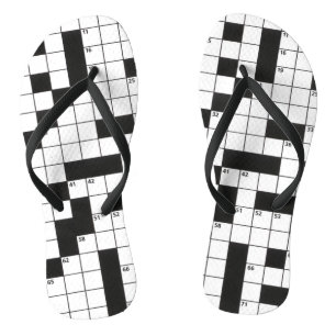 Tongs Motif de mots croisés