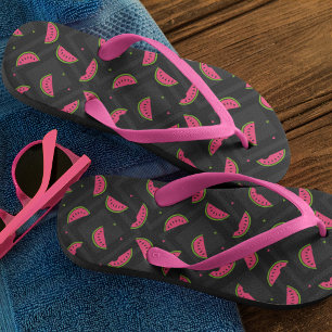 Tongs Motif de pastèque d'été