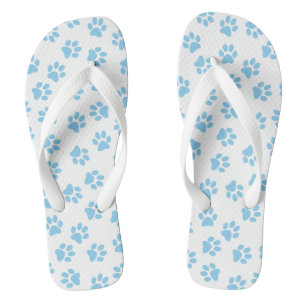 Tongs Motif De Pâtes, Poches De Chien, Bébé Pâtes Bleues