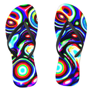 Tongs Motif de pulse de Neon vibrant