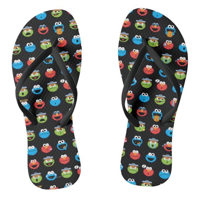 Tongs Motif de Sesame Street Pals Emoji (Semelle)