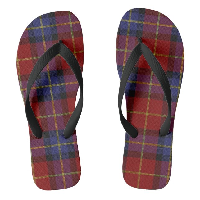 Tongs Motif de tartan (Semelle)