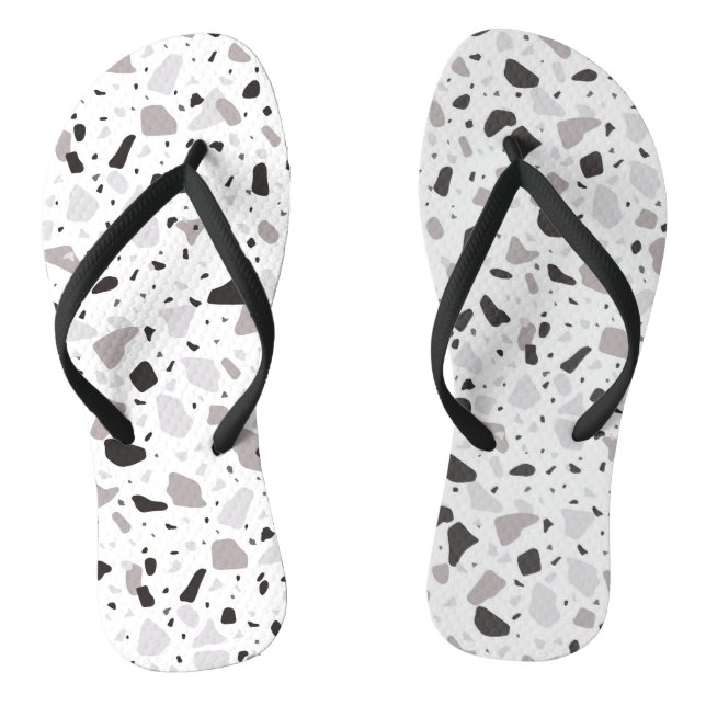 Tongs Motif de Terrazzo monochromatique (Semelle)
