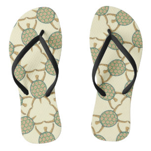 Tongs motif de tortue
