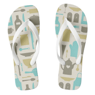 Tongs Motif Des Outils De Cuisine