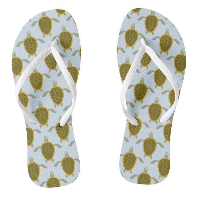 Tongs Motif Des Tortues De Mer (Semelle)