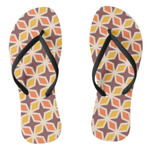 Tongs Motif d'étoile géométrique moyen
