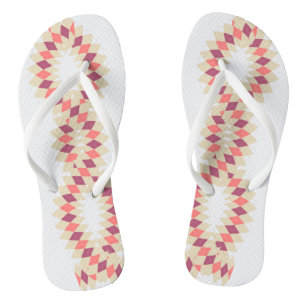 Tongs Motif Diamond Swirl