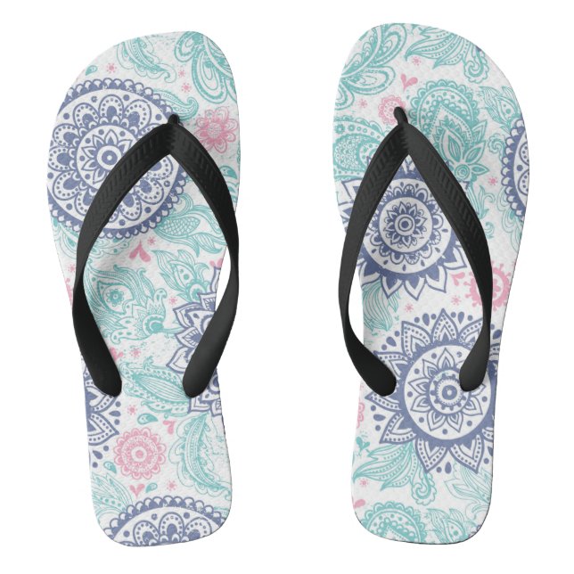 Tongs Motif ethnique de Paisley (Semelle)